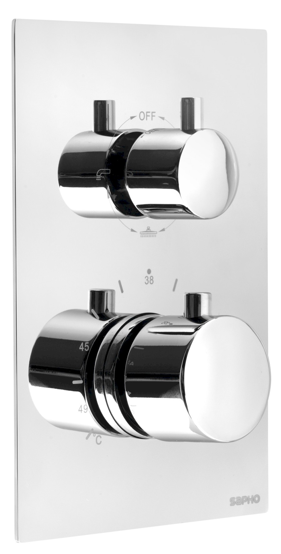 KIMURA podomítková sprchová termostatická baterie, box, 3 výstupy, chrom KU683