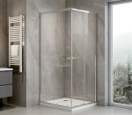 AGGA obdélníková sprchová zástěna 800x700mm, čiré sklo HLF708Y