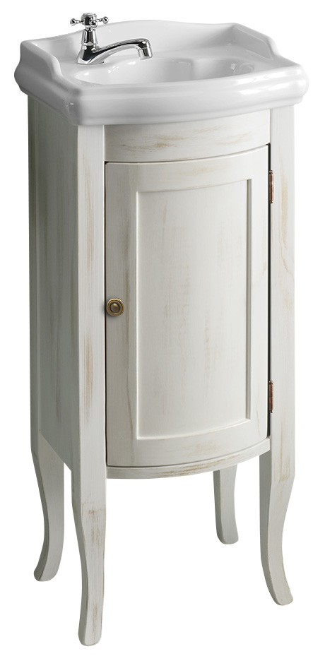 RETRO umyvadlová skříňka 36,5x85x29cm, starobílá 1641