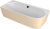 SUSSI L rohová stojící vana litý mramor 160x70x49,5cm, bílá/béžová mat 90191L.82