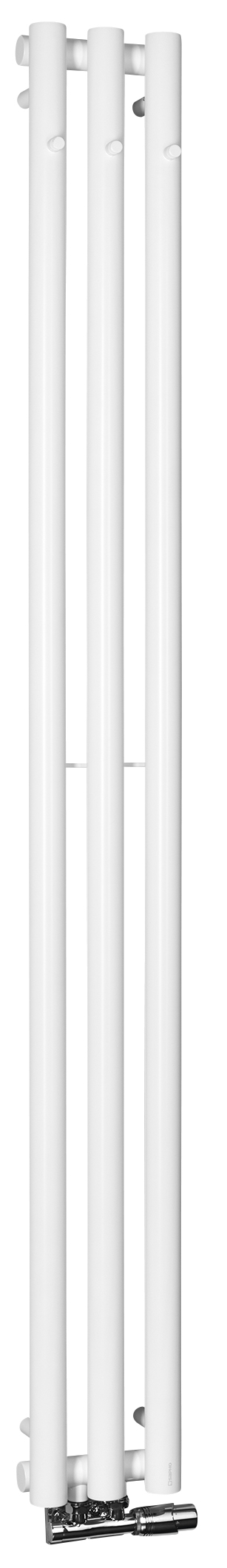 IZ127T (57648) PILON otopné těleso 196x1800mm, se třemi háčky pro ručník, bílá mat IZ127T