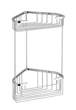 SMART dvoupatrová rohová police 200x325x151mm, chrom 2482