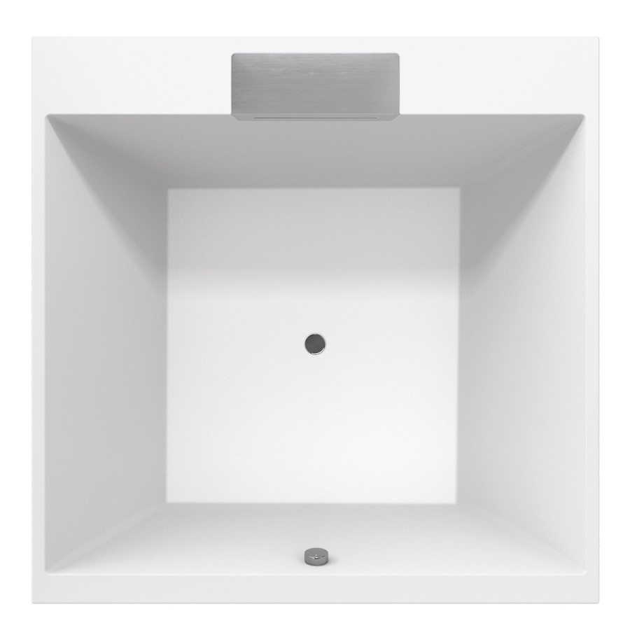 23611F (58731) CAME FALLS čtvercová vana s konstrukcí 175x175x50cm, bílá 23611F
