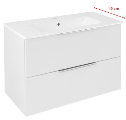 CIRASA umyvadlová skříňka 78x54x39cm, bílá lesk CR792-3030