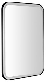 CT080 (55392) CETIS zrcadlo s LED osvětlením 60x80cm, černá mat CT080