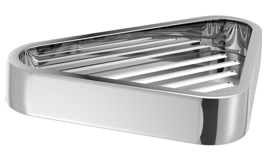 OUTLINE rohová police do sprchy, 170x30x170mm, chrom 3283