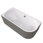 33611M.43 (60364) ASTRA L MONOLITH asymetrická vana 160x75x60cm, bílá/agila 33611M.43