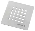 TRENECA čtvercová krytka sifonu, nerez mat 85999