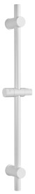 Sprchová tyč, posuvný držák, kulatá, 700mm, bílá mat SC014