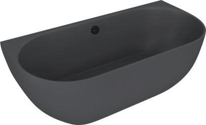 PAGODA nástěnná vana litý mramor 170x85x58cm, antracit mat 72976.51