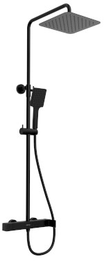 CM139B (53057) CUBEMIX sprchový sloup s pákovou baterií, černá mat CM139B