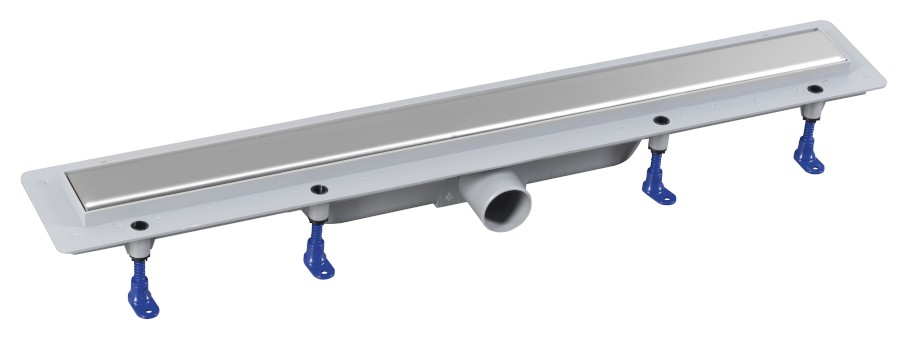 73691 (48080) FLISE podlahový žlab s nerezovým roštem i pro dlažbu, L-910, DN50 73691