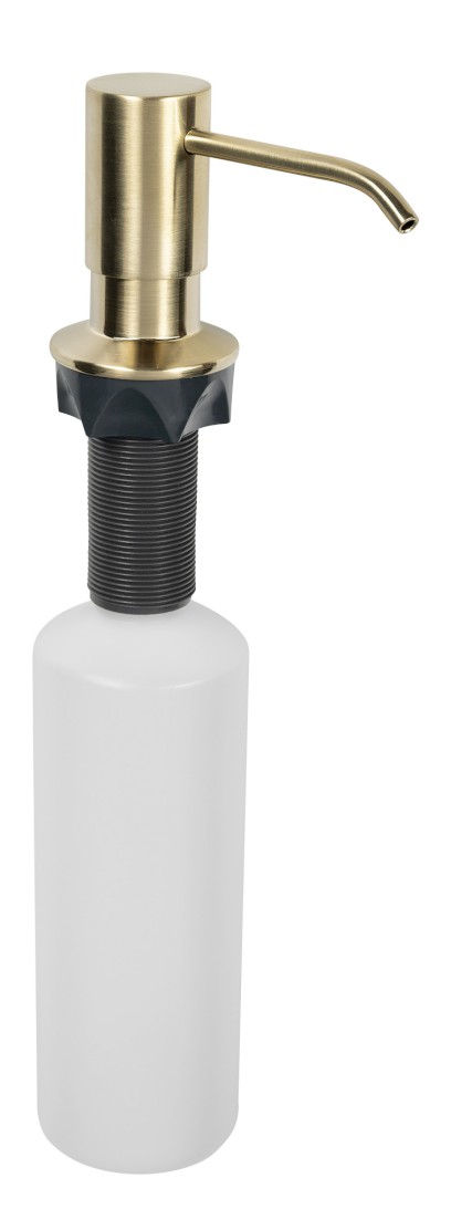 Zápustný dávkovač mýdla, kulatý, zlato mat SP023GB