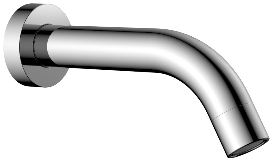 BO511 (51235) Nástěnná výtoková hubice, kulatá, 174mm, chrom BO511