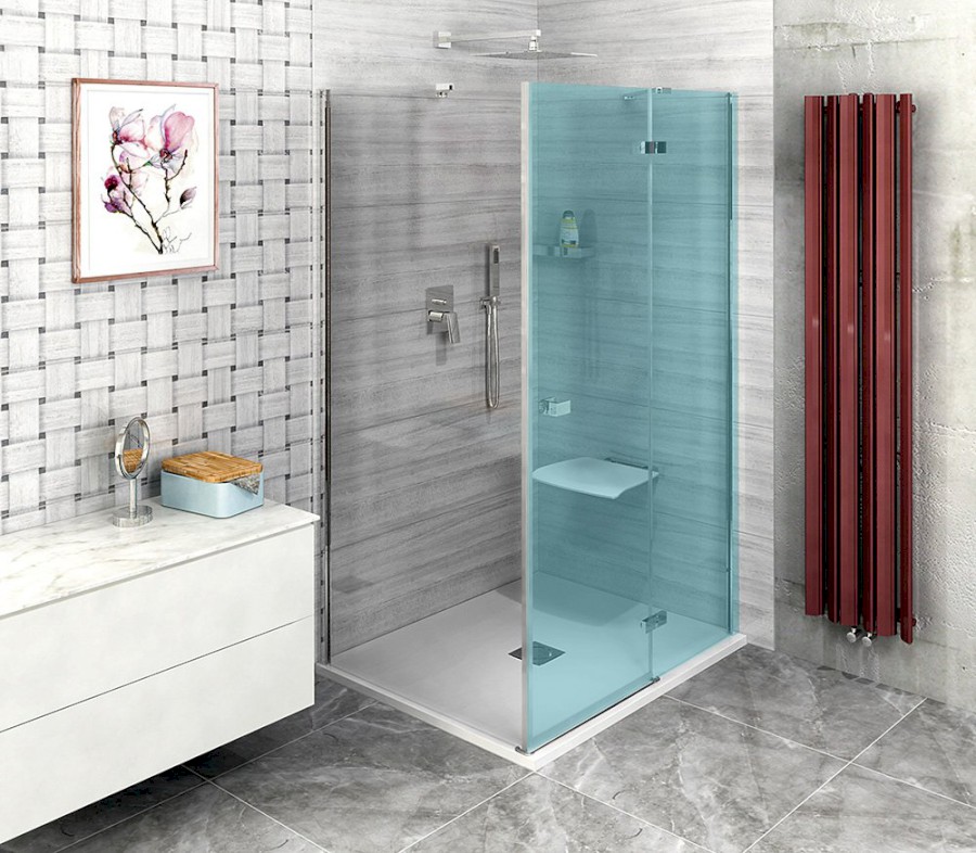 FORTIS boční stěna 800mm, čiré sklo FL3580