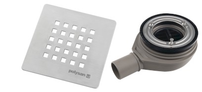 TRENECA vaničkový sifon, průměr 90mm, DN40, krytka nerez 84999