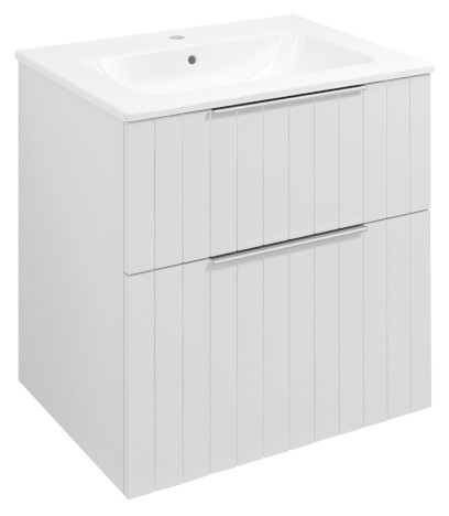 CIRASA STRIP umyvadlová skříňka 59,2x64x46cm, bílá mat CR601-3131S