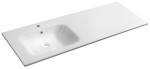 AC141L (52745) ARECA umyvadlo, litý mramor, 141x51,5cm, levé, bílá AC141L