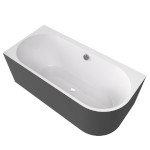 33611M.41 (60362) ASTRA L MONOLITH asymetrická vana 160x75x60cm, bílá/carina 33611M.41