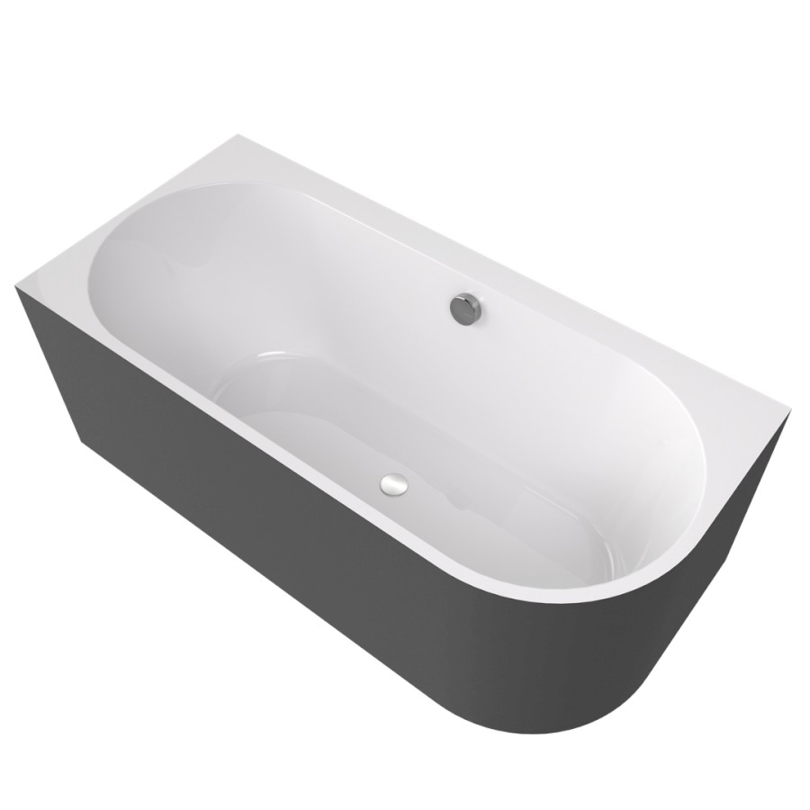 33611M.41 (60362) ASTRA L MONOLITH asymetrická vana 160x75x60cm, bílá/carina 33611M.41