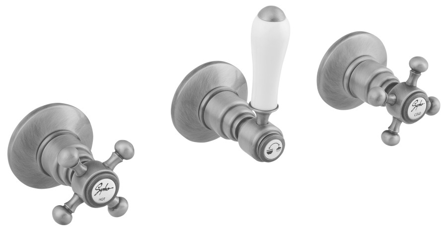 SET305-108 (34759) ANTEA podomítková sprchová baterie, 2 výstupy, nikl SET305-108