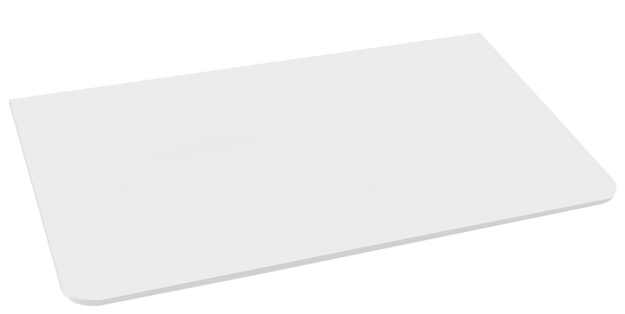 KR080-0101 (58695) KERALA deska Rockstone 82x1,2x48,5cm, bílá mat KR080-0101