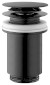 Umyvadlová výpust 5/4“, click-clack, velká zátka, max 80mm, černá mat 7533.370.5X