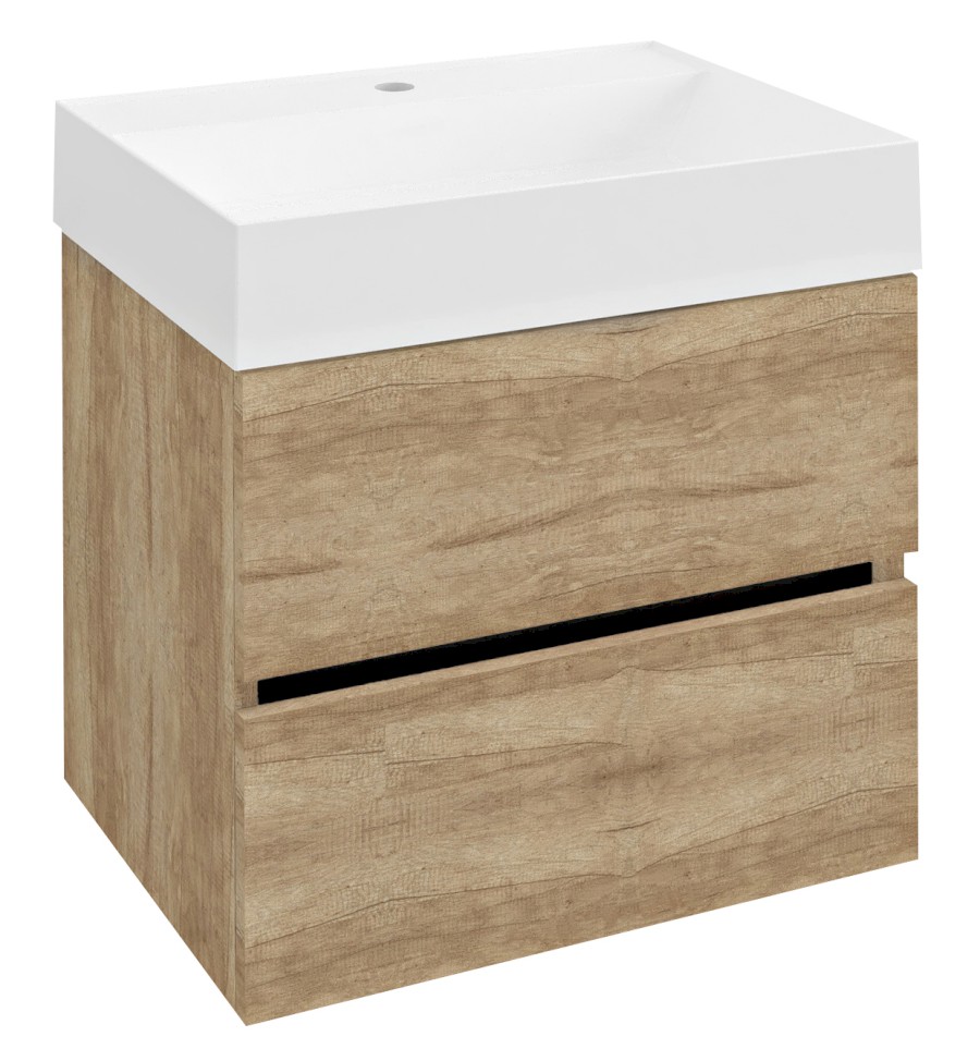 ODETTA umyvadlová skříňka 57x50x43,5cm, dub alabama DT060-2222