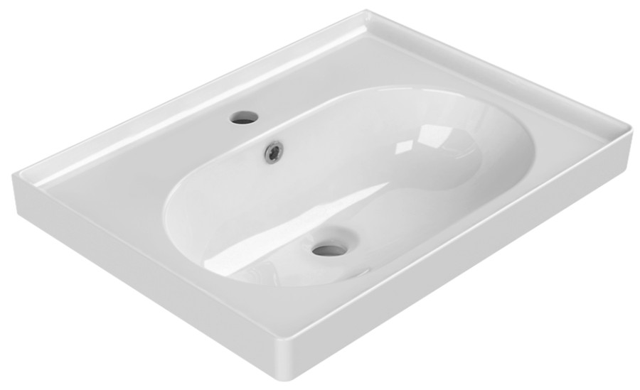 BRAND keramické umyvadlo 60x45cm, bílá TU0428