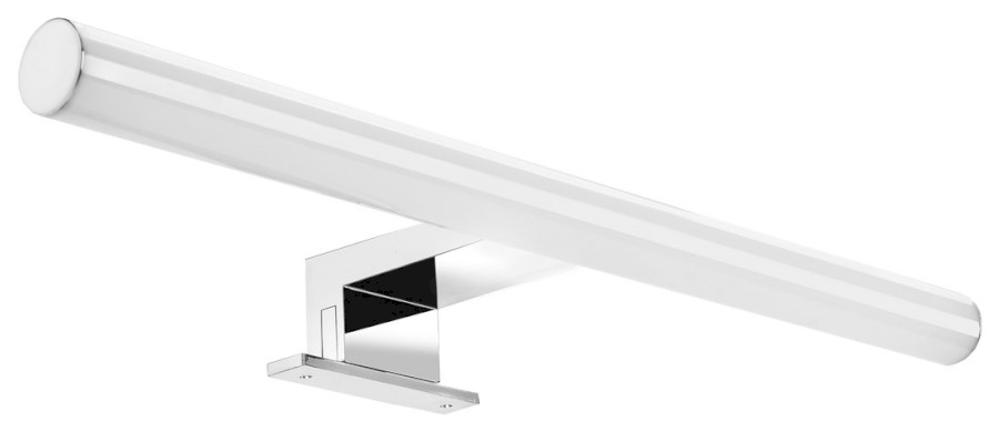 KRONAS LED svítidlo, 6W, 230V, 400x40x100mm, IP44, plast, chrom KA400