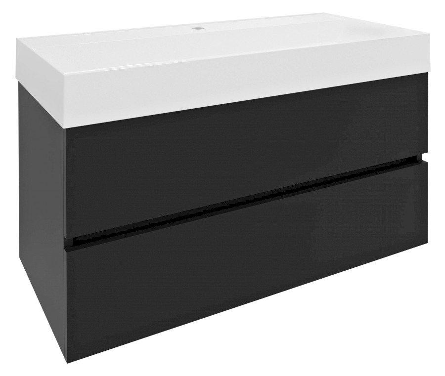 DT100-3434 (53642) ODETTA umyvadlová skříňka 95x50x43,5cm, antracit matný DT100-3434
