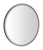KD080 (55395) KADRIS kulaté zrcadlo s LED osvětlením ø 80cm, černá mat KD080