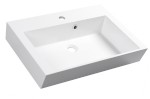 ORINOKO umyvadlo, litý mramor, 60x45cm, bílá OR060