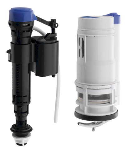 Splachovací mechanismus s DUAL tlačítkem 49mm, spodní napouštění 1/2