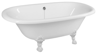 REGATA volně stojící vana 175x85x61cm, nohy bílé, bílá 10221