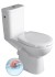HANDICAP WC kombi zvýšený sedák, Rimless, zadní odpad, bílá K11-0221