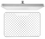 Hlavová sprcha, 205x305mm, silikon trysky, ABS/chrom/bílá SK152