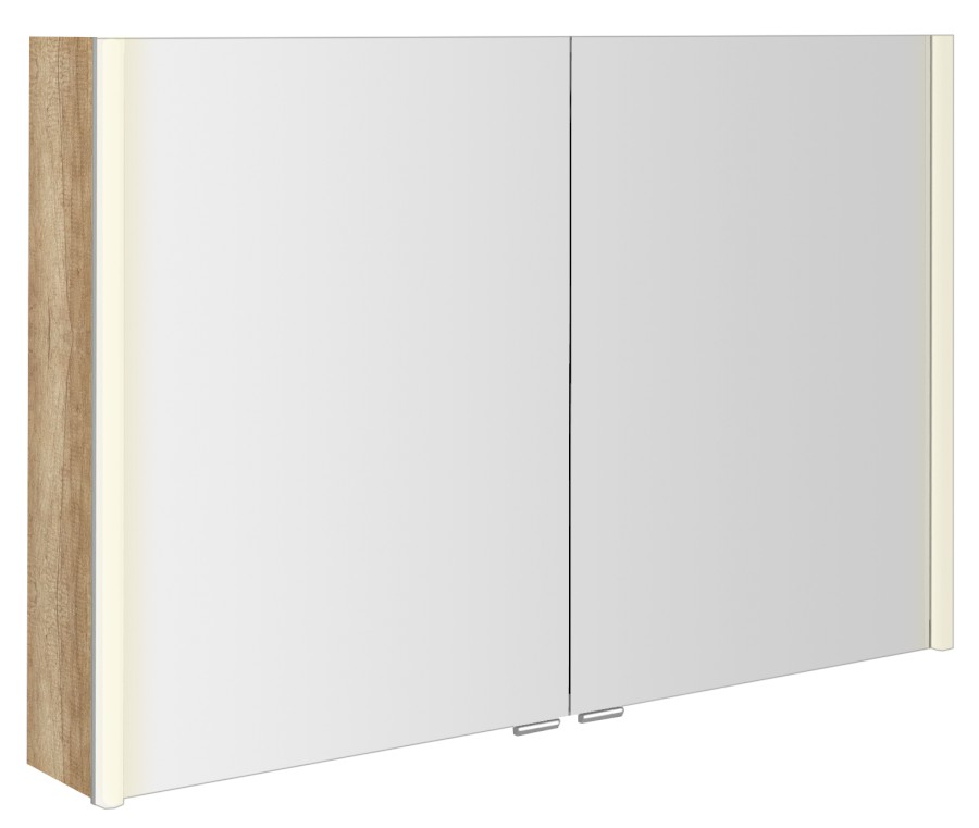 AX106-0022 (50600) ALIX galerka s LED osvětlením, 106x70x17,5cm, dub alabama AX106-0022