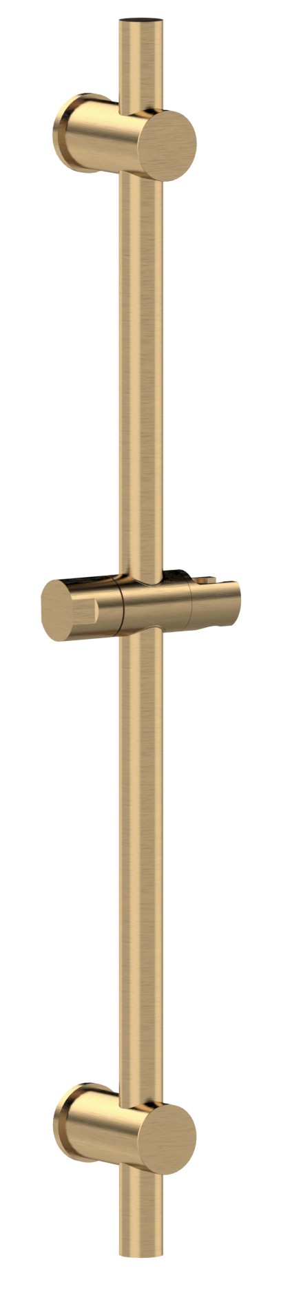 Sprchová tyč, posuvný držák, kulatá, 700mm, zlato mat SC019