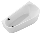 21111MDR (52680) PROJEKTA DR MONOLITH nástěnná stojící vana 156x77x60cm, bílá 21111MDR