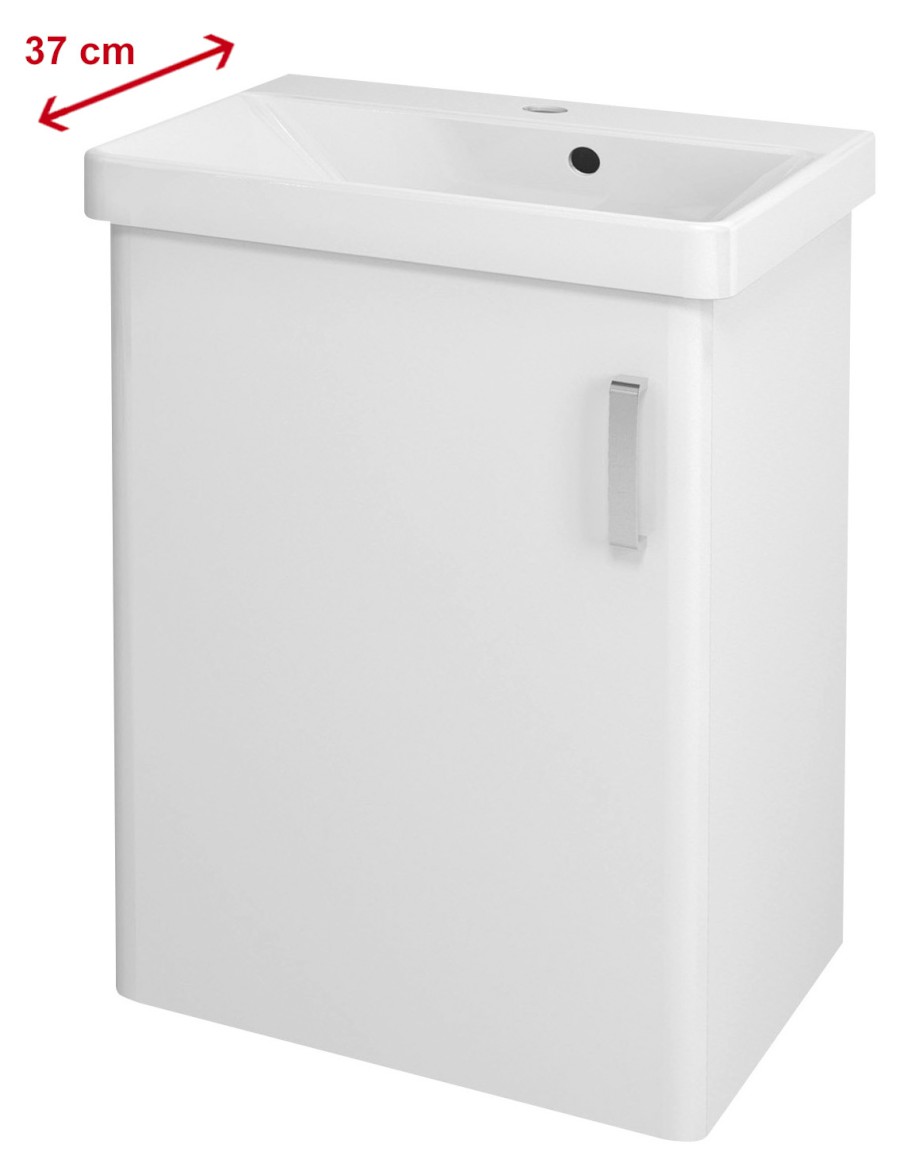 THEIA umyvadlová skříňka 50,9x70x35cm, 1x dvířka, levá, bílá TH057-3030