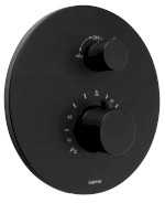 RH396B (56087) Podomítková sprchová termostatická baterie, box, 2 výstupy, černá mat RH396B