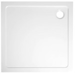 TECMI sprchová vanička z litého mramoru, čtverec 90x90cm, bílá PQ009