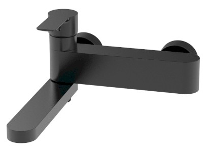 PAX nástěnná vanová baterie, otočné ramínko, černá mat XA101B