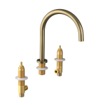 UT017G-1 (57449) ULTRAMIX tělo tříprvkové stojánkové umyvadlové baterie, zlato mat UT017G-1