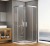 BORG čtvrtkruhová sprchová zástěna 900x900x1950 mm, R550, čiré sklo 751.090.1