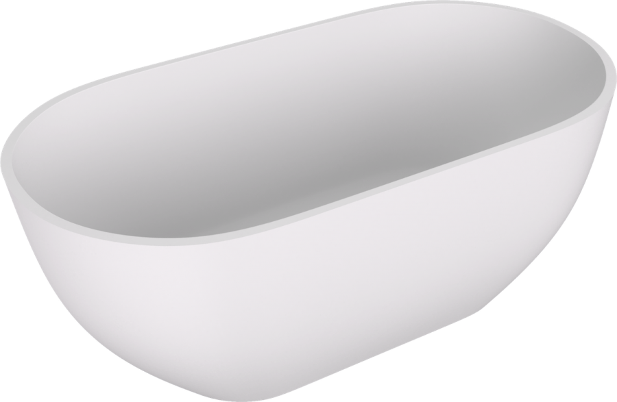 71843MAT (58371) REDUTA volně stojící vana litý mramor 150x75x58cm, bílá mat 71843MAT