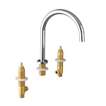 UT017-1 (56662) ULTRAMIX tělo tříprvkové stojánkové umyvadlové baterie, chrom UT017-1