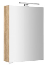 MC050-0022 (50640) MIRRÓ galerka s LED osvětlením, 50x70x16cm, levá/pravá, dub alabama MC050-0022