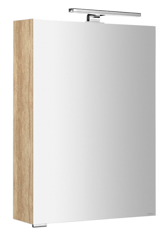 MC050-0022 (50640) MIRRÓ galerka s LED osvětlením, 50x70x16cm, levá/pravá, dub alabama MC050-0022